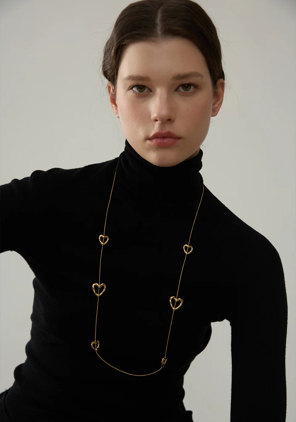 Hollow Heart Convertible Necklace