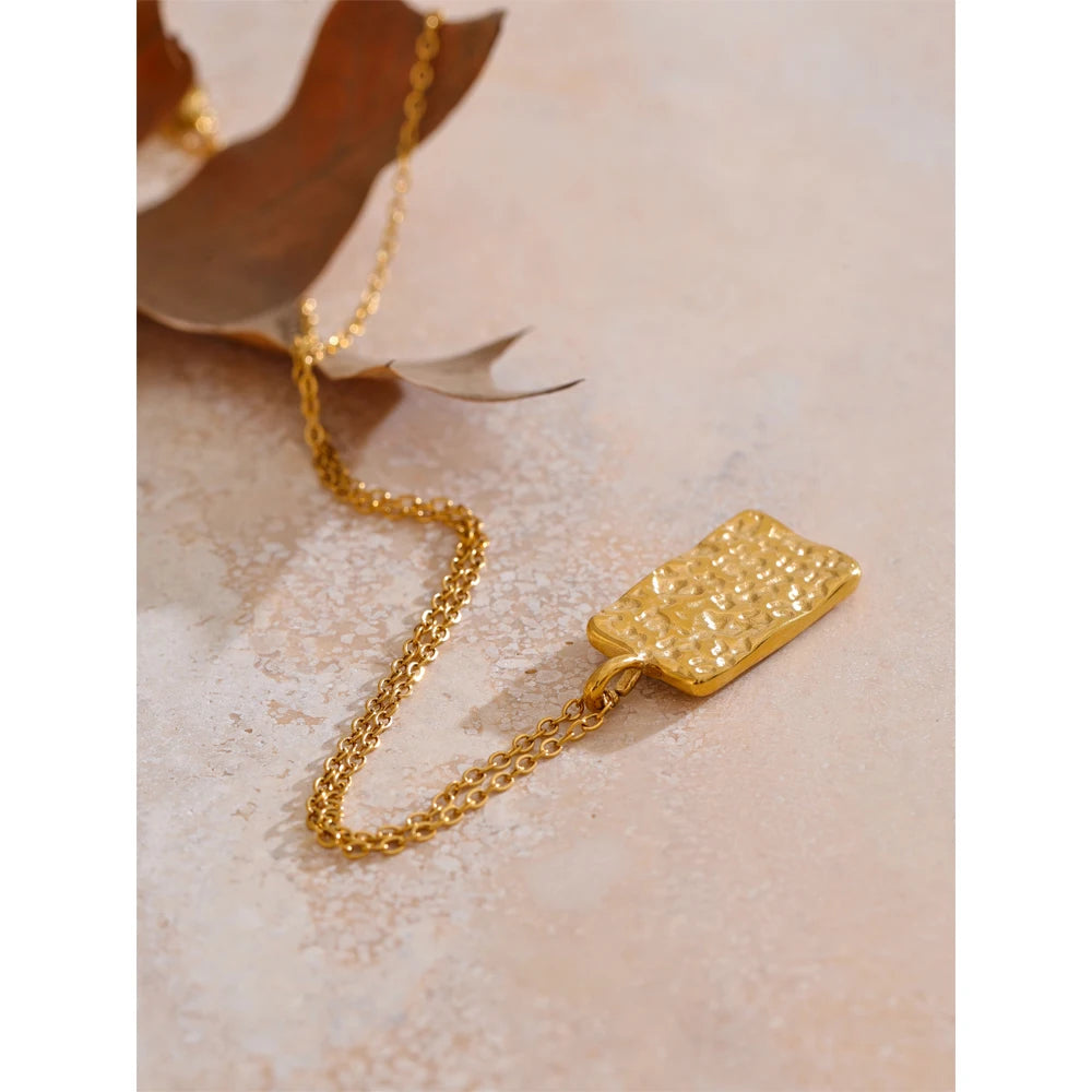 Surya Celestial Gold Tag Necklace