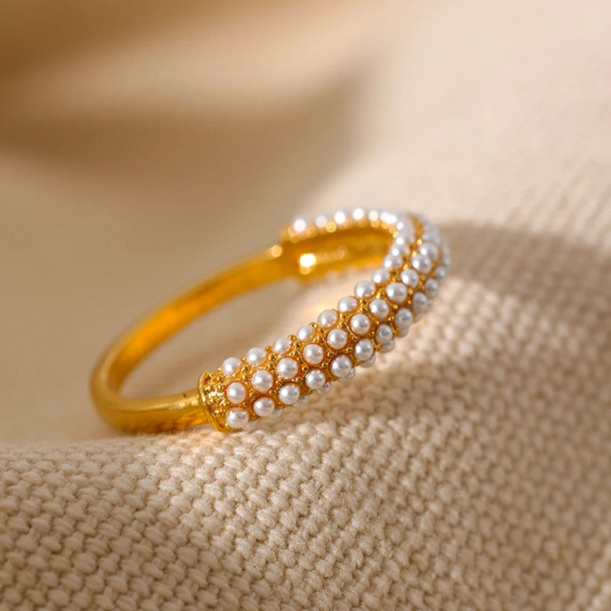Ayumi Pearl + Gold Ring
