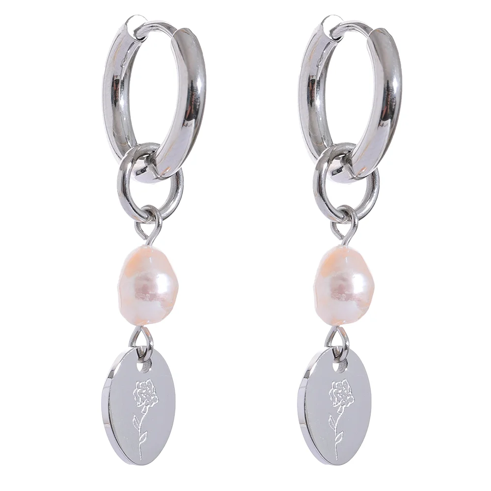 Haruko Pearl Charm Drop Earrings