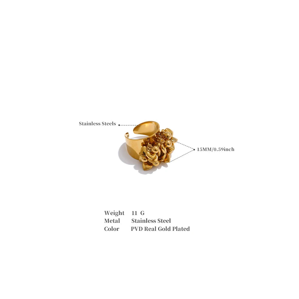 Tassel Heart Ring