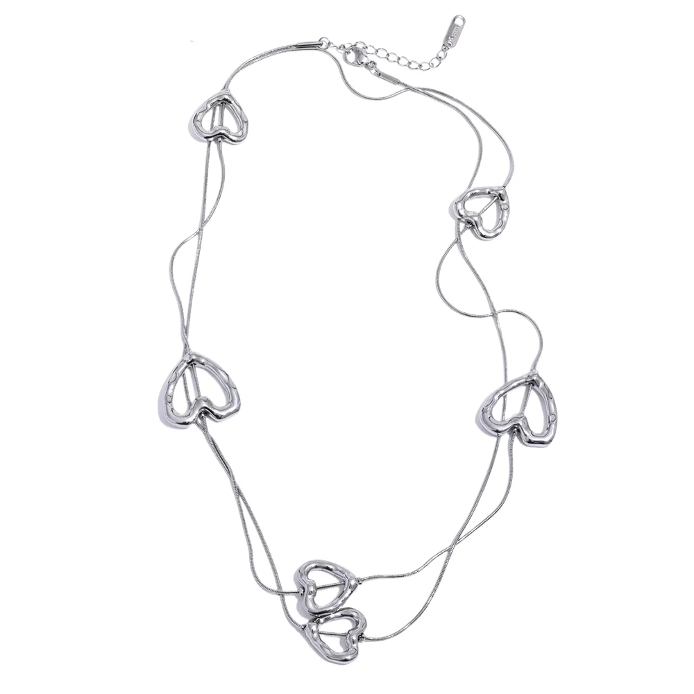 Hollow Heart Convertible Necklace