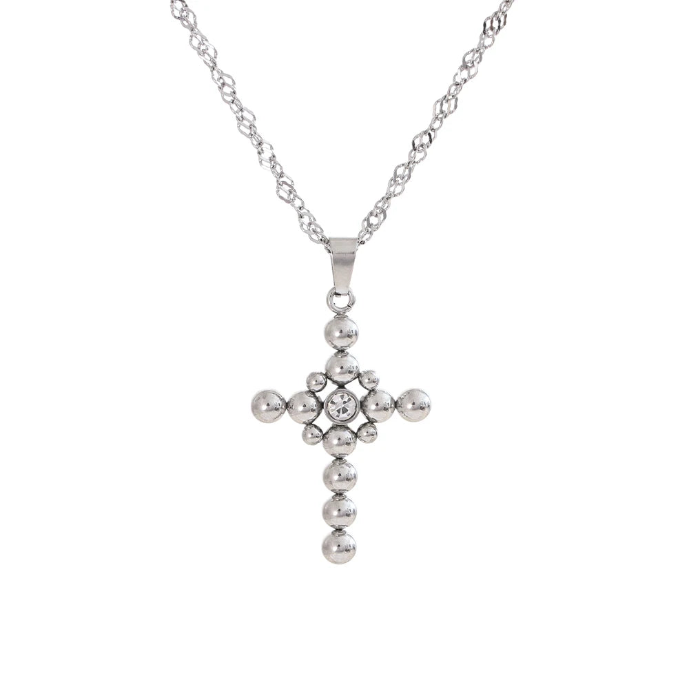 Beaded Cross Necklace