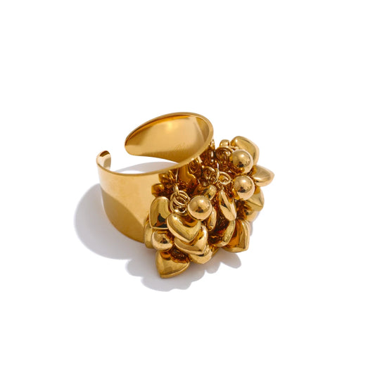 Tassel Heart Ring