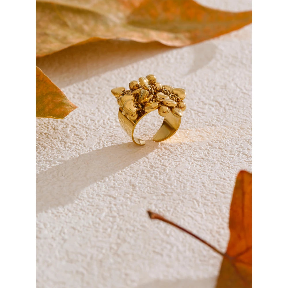 Tassel Heart Ring